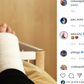 Risto Mejide sufre un percance jugando al pádel