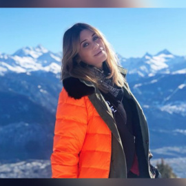 Elena Tablada de escapada en la nieve en Crans Montana
