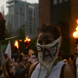 Manifestación a favor de la paz en las calles de Medellín, Colombia. - AFP