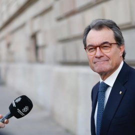 El expresidente de la Generalitat Artur Mas a su llegada al TSCJ. - EFE