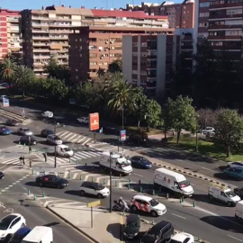 Llegada a Valencia de los hosteleros de Castellón para pedir ayudas al sector