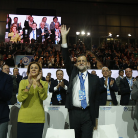 María Dolores de Cospedal, en el Congreso del Partido Popular. / EP