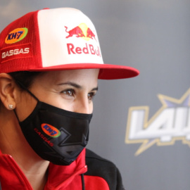 La piloto española Laia Sanz en una entrevista con Europa Press