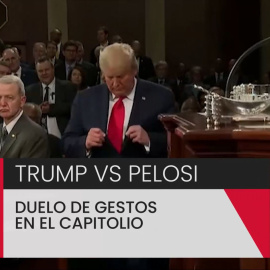 Trump vs Pelosi: duelo de gestos en el Capitolio