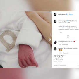 Sandra Gago y Feliciano López, padres de su primer hijo, Darío