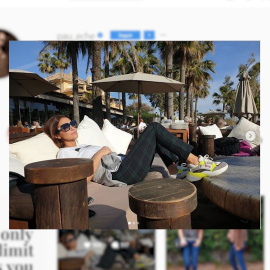 Paula Echevarría y su novio se relajan en Marbella