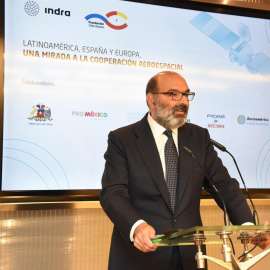 El presidente de Indra, Fernando Abril-Martorell. E.P.