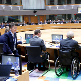 Ministros de Finanza europeos reunidos este martes en Bruselas REUTERS/Francois Lenoir