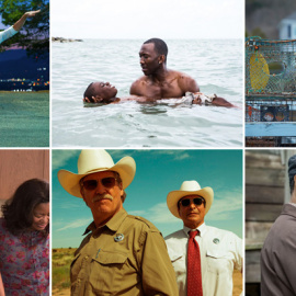 Imágenes de algunas de las películas que compiten en los Oscar: 'La La Land','Moonlight', 'Manchester frente al mar','Figuras ocultas', 'Comanchería', y 'Fences'