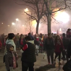 La afición arropa al Athetic ante el Granada