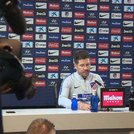 Rueda de prensa del entrenador del Atlético de Madrid, Diego Pablo Simeone