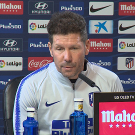 Simeone: "Nosotros estamos con ilusión"