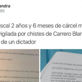 Imagen de archivo de Cassandra Vera Paz mostrando la citación de la Audiencia Nacional por sus comentarios en Twitter / TWITTER