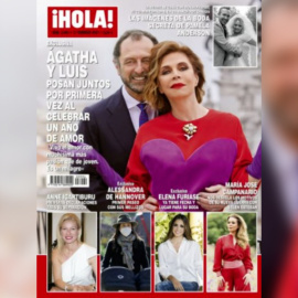Agatha Ruiz de la Prada celebra un año de amor con Luis Gasset
