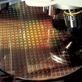 Oblea de circuitos integrados. /TSMC