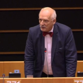 El eurodiputado ultraderechista polaco Janusz Korwin-Mikke/ PARLAMENTO EUROPEO