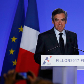 Fillon, durante su declaración en París. REUTERS/Christian Hartmann