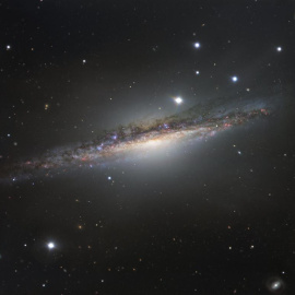 La galaxia espiral NGC 1055. EFE