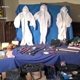 Elementos incautados por la Policía Nacional./ EUROPA PRESS