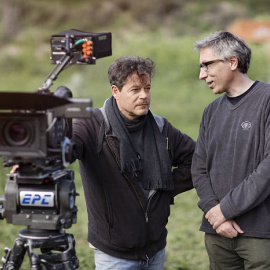 Jorge Sanz junto a David Trueba