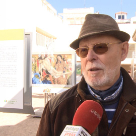Reproducciones de obras del Prado, en el Templo de Diana de Mérida