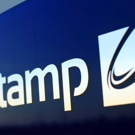 El logo de la empresa de componentes de automóvil Gestamp. E.P.