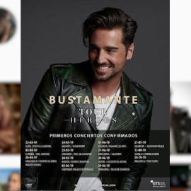 Bustamante comparte con sus seguidores las fechas de su tour 'Héroes'