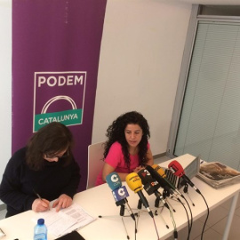 Noelia Bail i Ruth Moreta a la roda de premsa. EUROPA PRESS