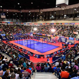 Una pista durante una prueba del World Padel Tour.