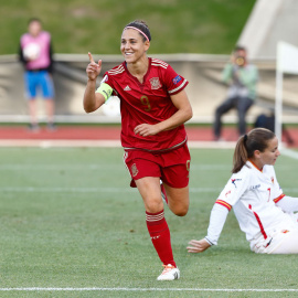 Vero Boquete celebra un gol en un partido con la selección española. /EIDAN RUBIO (RFEF)