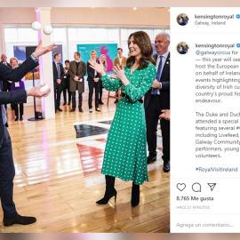 Los Duques de Cambridge se despiden de Irlanda haciendo malabares