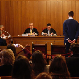 Declaración de la víctima en el juicio del caso Romanones por presuntos abusos. EUROPA PRESS/Álex Cámara