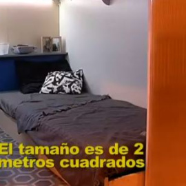 ¿Vivirías en una habitación de 2 metros y medio por 200 euros al mes?