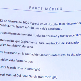 Parte médico de Joaquín Sabina