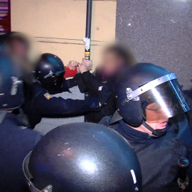 Detención de dos jóvenes en el Rodea el Congreso 2013