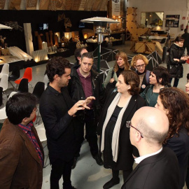 Visita d'Ada Colau i Gerardo Pisarello al projecte. AJUNTAMENT DE BARCELONA