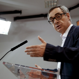 El secretario general de Ciudadanos, José Manuel Villegas, durante su comparecencia ante los medios en el Congreso de los Diputados.EFE