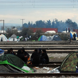 Campo de refugiados de Idomeni el año pasado. Beatriz Ríos