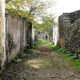 Localidad de Granadilla (Cáceres) abandonada desde 1964