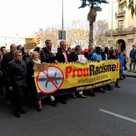 Manifestació de rebuig al racisme celebrada l'any passat a Barcelona. SOS RACISME