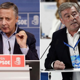 El eurodiputado del PSOE José Blanco, y el senador del PP José Manuel Barreiro. EFE