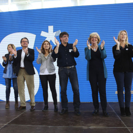 Acto de inicio de campaña del PDeCAT hoy en Barcelona. EFE