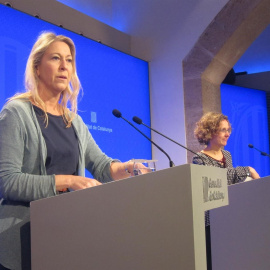 Conselleras de la Generalitat, Neus Munté y Meritxell Ruiz.EUROPA PRESS