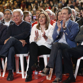 Susana Díaz, en el acto en el que ha anunciado su candidatura a liderar el PSOE. EFE
