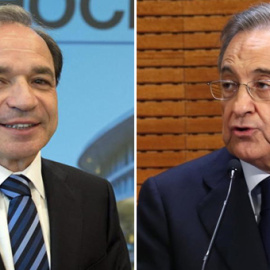Marcelino Fernández Verdes y Florentino Pérez. EFE