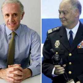 El tertuliano Eduardo Inda y su amigo Eugenio Pino, ex número dos de la Policía.