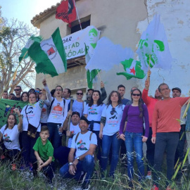 ImAgen de la ocupación del SAT en Jódar./ Twitter SAT