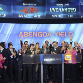El comienzo de cotización de Abengoa Yield en el Nasdaq de Nueva York.