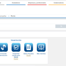 Renta Web es un sistema de ayuda con el que tramitar fácilmente el borrador/declaración de la Renta de 2016
