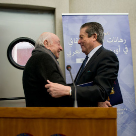 El filósofo Edgard Morin en la Cátedra de Estudios sobre Civilización Islámica en Granada.